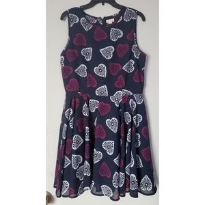 Heart Detail Maison Jules Fit and Flare Dress